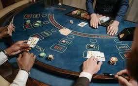 Roulette wheel closeup and betting mat